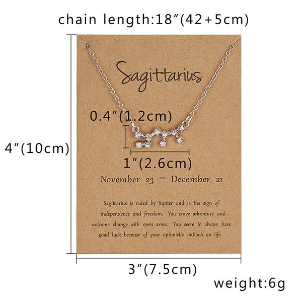 Rinhoo Fashion Sun Necklaces & Pendants Gold Color Alloy Pendant Necklace Wish Card Jewelry For Women Jewelry Birthday Gift