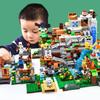 Mattoncini in Plastica ABS Modello Villaggio di Montagna Il Mio Mondo Puzzle per Bambini Assemblaggio Giocattolo per Ragazzo