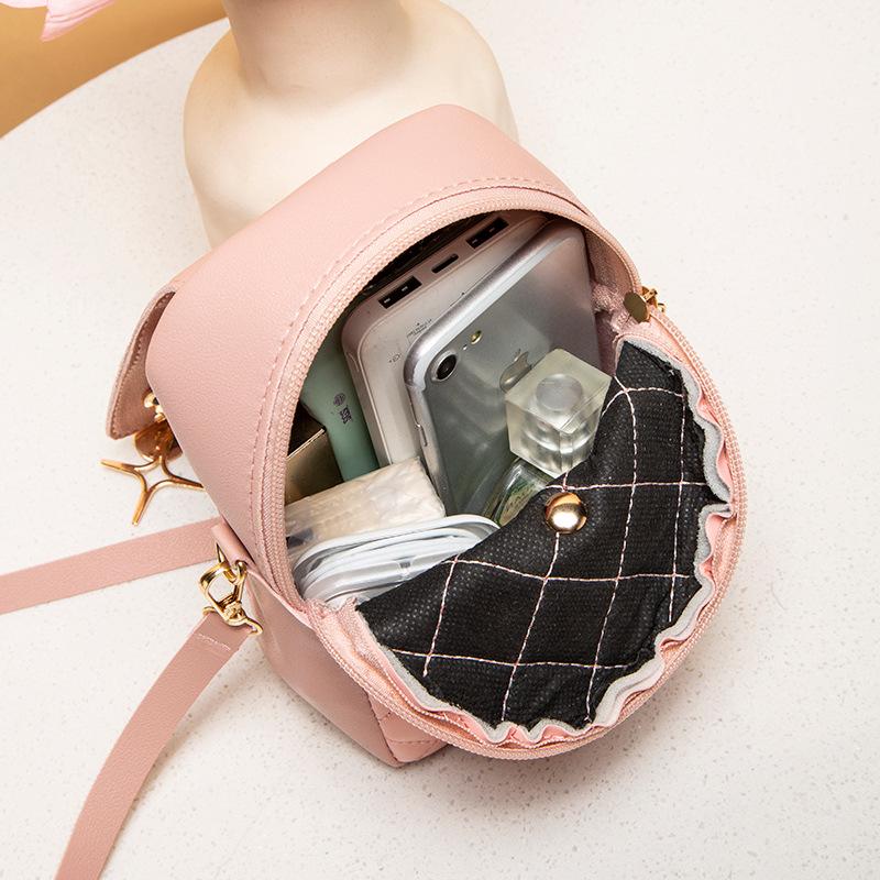 Women's Rhombus Casual Shoulder Bag - Fashionable Small Square Messenger Bag with Hardware Design