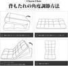 CHUUARYUU Seat Chair High Back Reclining Compact Folding Chair Sofa 14 Step Gear Memory Foam Fluffy Floor Sofa Floor Chair Extra Thick Lightweight