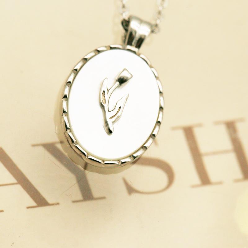 

Корейское барочное колье-подвеска из серебра S925 в виде тюльпана - Минималистичный стиль мори 925 Silver платиновый