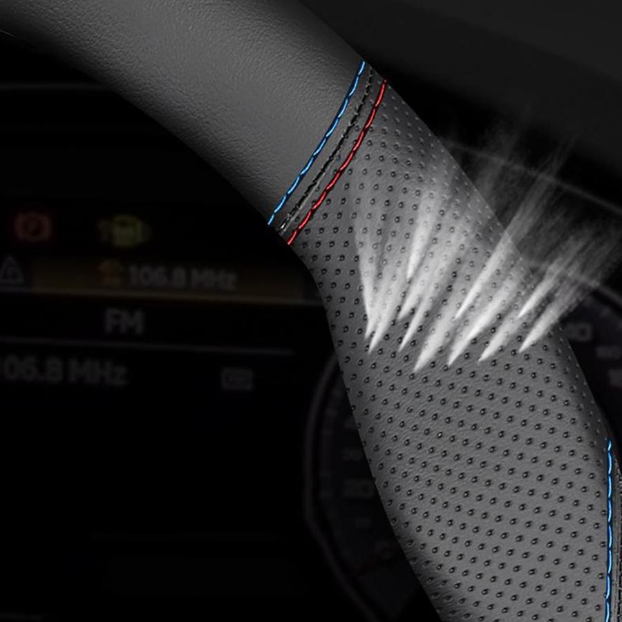 Car Steering Wheel Cover O-shaped Booster Cover, Breathable, Auto Decoration For Honda Accord 2026 2026 2026 Diameter 38cm