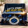 Club Brugge KV deka Flísová deka Měkká útulná plyšová přehoz na pohovku postel Lehká domácí dekorace Venkovní kempování
