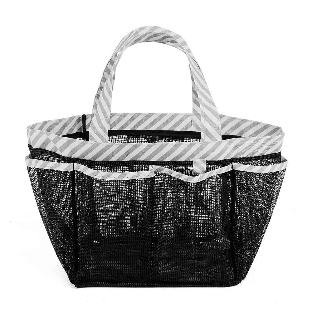 1PC 8-Compartment Toiletry Storage Bag, Folding Mesh Toiletry Bag, Portable, Multi-Functional And Easy To Carry