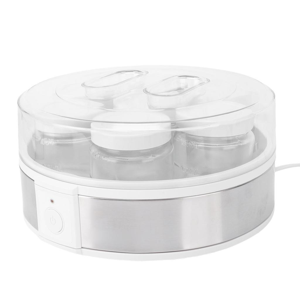 Electric Yogurt Maker 20W ABS Glass Multifunctional Portable Homemade Greek Yogurt Machine with 7 Cups for Jams Puddings