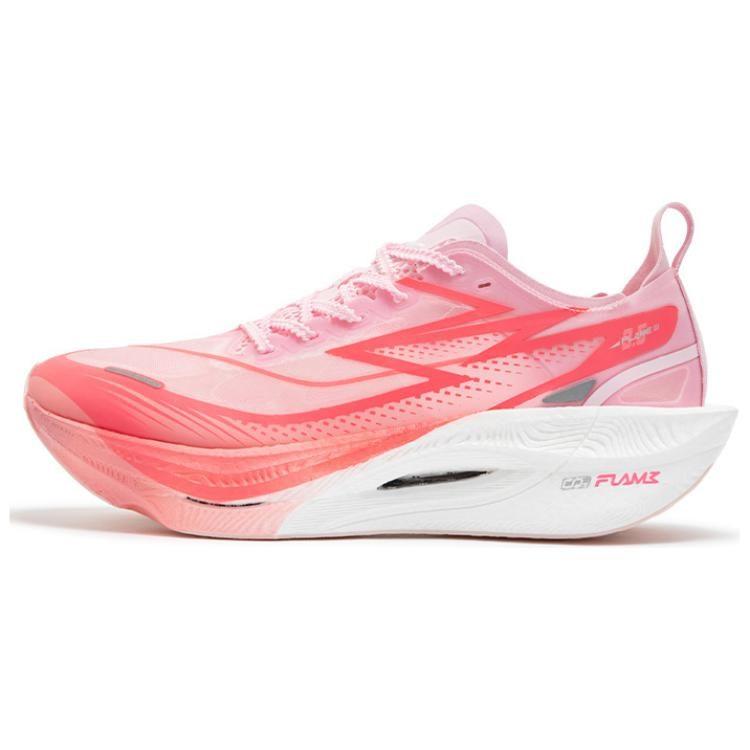 361 Flame 3 .5 Low Top Full Length Carbon Plate Marathon Racing Running Shoes Unisex Fluorescent Begonia Pink Red 672512215F-2