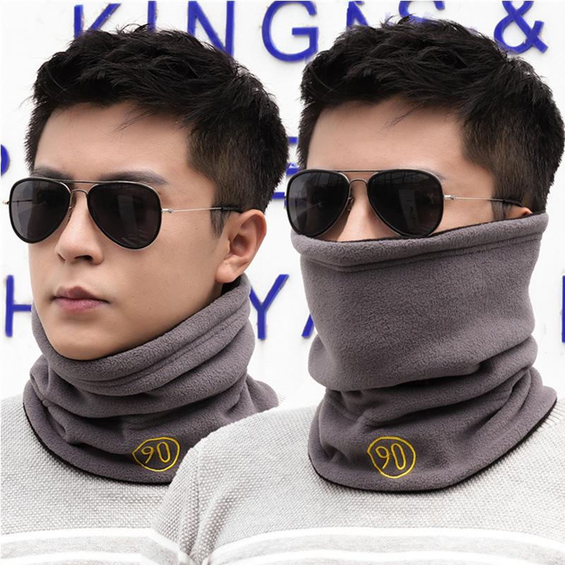 Men'S Trendy Neck Protection And Warm Headband Scarf For Women'S Autumn And Winter Cycling, Windproof And Thickened With Fleece