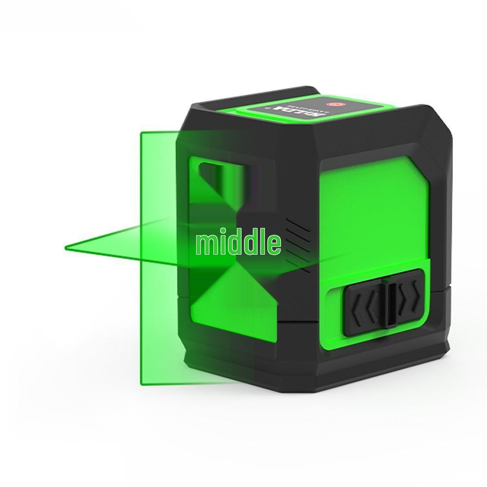 Mini Portable High-Precision 2-Line Laser Level with Green Light and Infrared