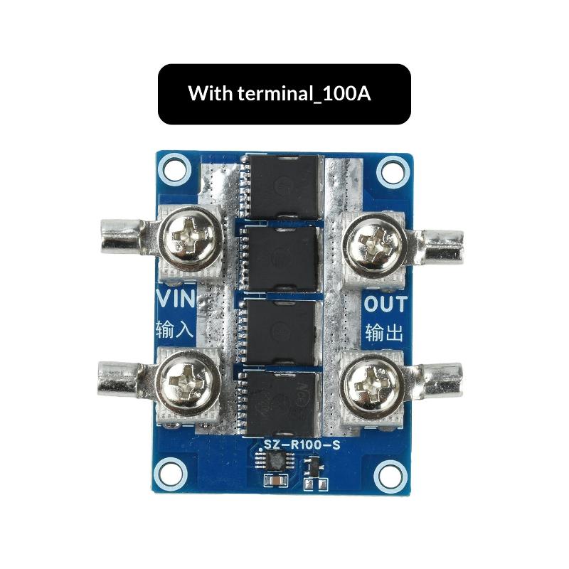 40A 65A 100A Ideal Diode Module No‑Ground Anti‑Reverse Current Anti‑Backfeed Protection For Solar Charging Battery Power System