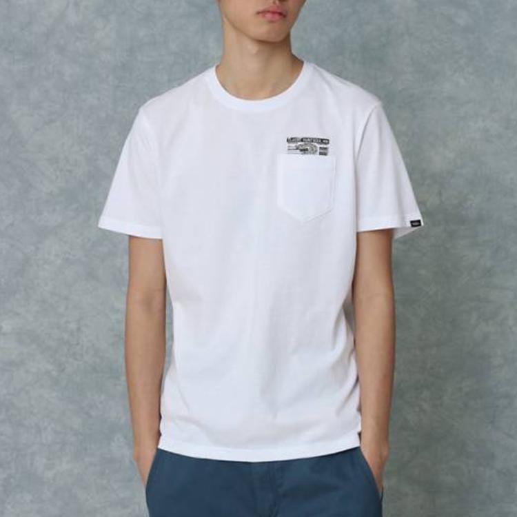 Vans Asian Artist Collaboration Series Pattern Print Short Sleeve T-Shirt Men Tops White VN0A4P5FWHT