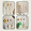 Flower Shape Vacuum Hangers Plastic Towel Hook Multipurpose Suction Cup Hook  Bathroom