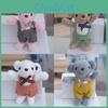 Teddy Bear Keychain Plush Toy With Pp Cotton Filling For Gift And Bag Decor
