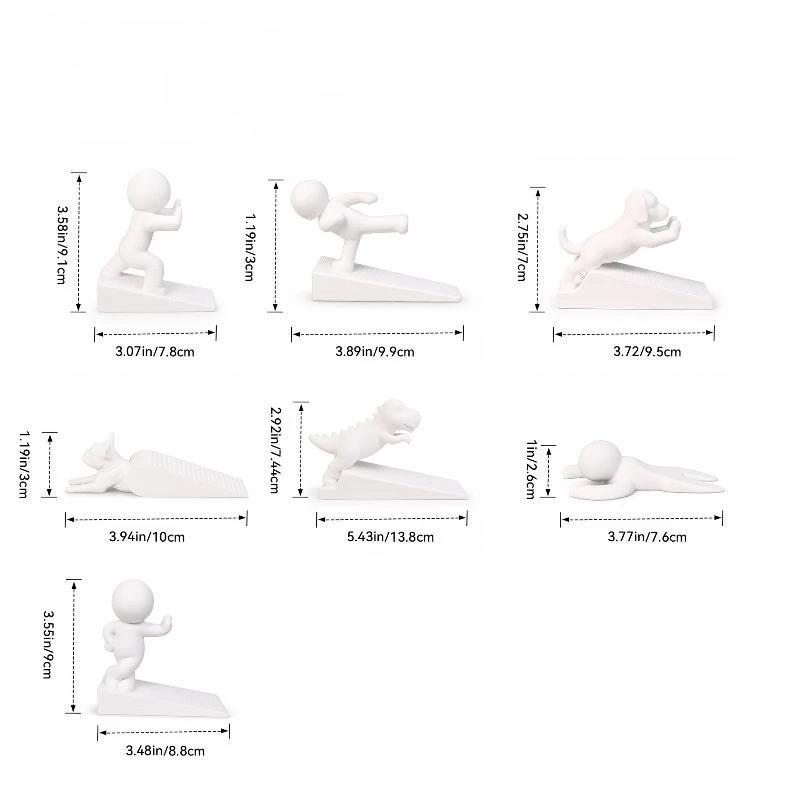 Cute Decorative Door Stopper Flexible And Movable Door Stopper To Protect Walls Home Decoration