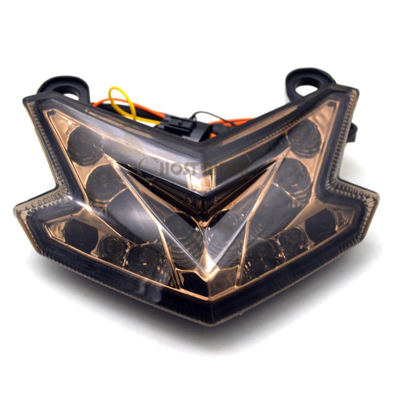 Motorcycle LED Tail Light Tailight Integrated Stop Rear Lamp Turn Signals Light For Kawasaki Z800 Ninja ZX 6R 636 2013