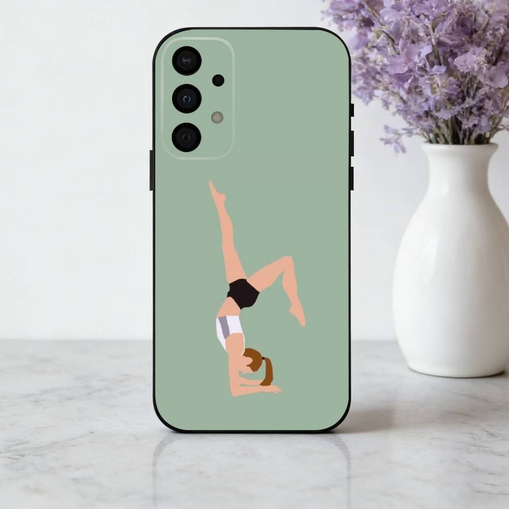 GYM Girl G-Gymnastic art Phone Case For Samsung Galaxy A73,A72,A71,A70,A53,A52,A51,Soft Silicone Black Cover