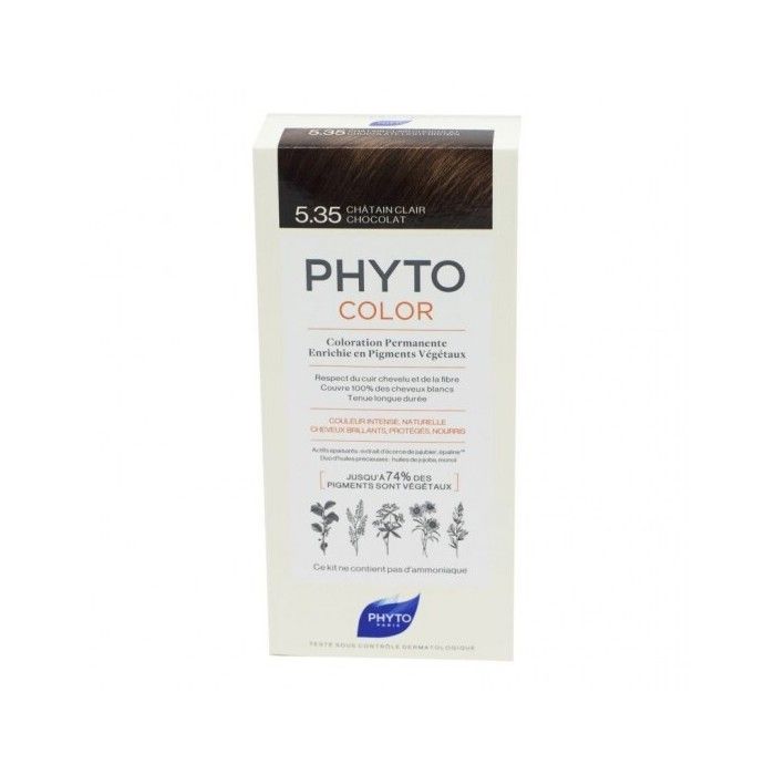 Phytocolor 5.35 Light Brown Chocolate Permanent Coloring