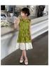 2026 new western-style thin style girls' and little girls' improved cheongsam summer new Chinese Hanfu Chinese style dress