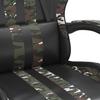 Gaming Chair In Black and Camouflage Artificial Leather