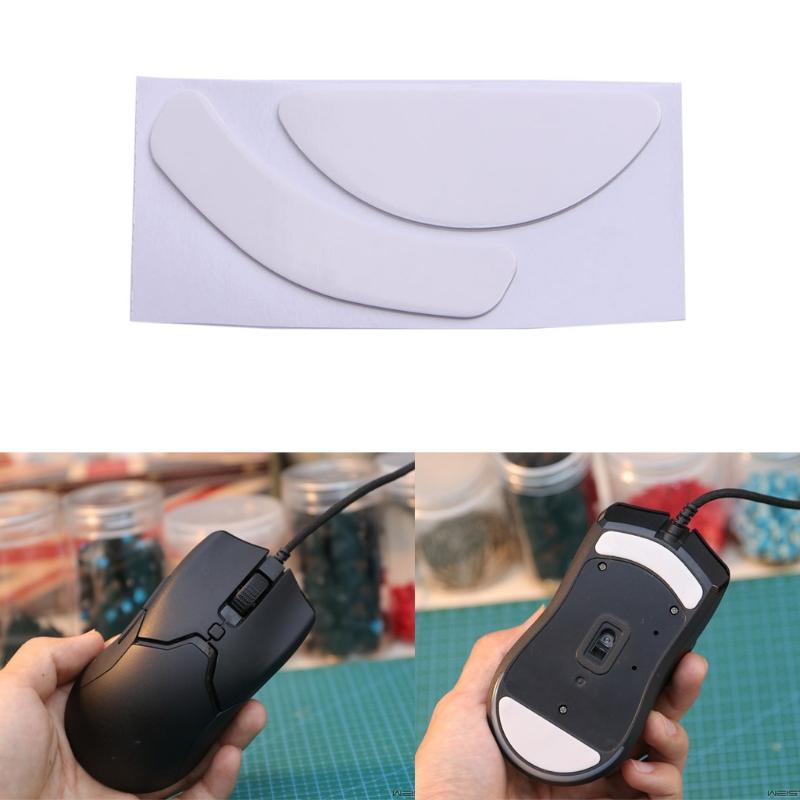 1Set Mouse Feet Mouse Skates Stickers Pad Rounded Glides Curved Edges Mouse Feet Replacement for Razer Viper Mini Mouse