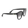 Gucci Double G Series One-Piece Nose Pad Irregular Frame Sunglasses Unisex Sunglasses Black GG1122SA