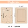 4 X 6 Picture Frames, 12 Pack Wooden Picture Frames, Small Picture Frame Unfinished Wood Photo Frames, Display Pictures Photo Frame Craft Frames Set