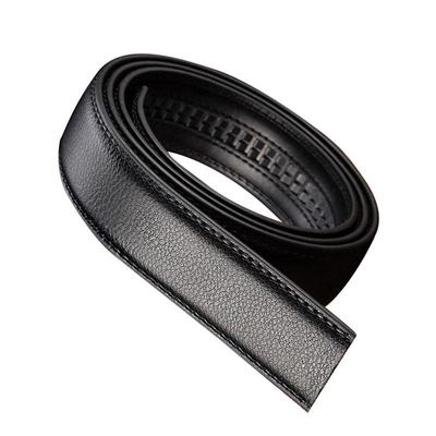 Luxe Heren Leer Automatische Lint Tailleband Zonder Gesp Zwart