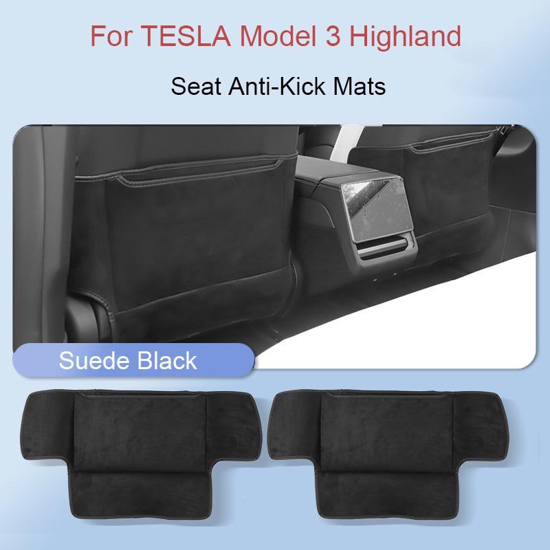 For Tesla Model Y Juniper Seat Anti-kick Pad Rear Safety Seat Anti-Wear Pad Model 3 Highland Rear Seat Car Backrest Protection