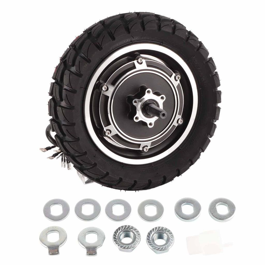 10inch Wheel Hub Motor 36V‑60V 350W‑1500W Drive Motor Assembly Conversion Kit for Electric Motorcycle Off Road Bicycle