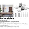 2Pcs Stainless Steel Barn Door Roller Floor Guide Sliding Door Hardware Accessories Insert Bearings