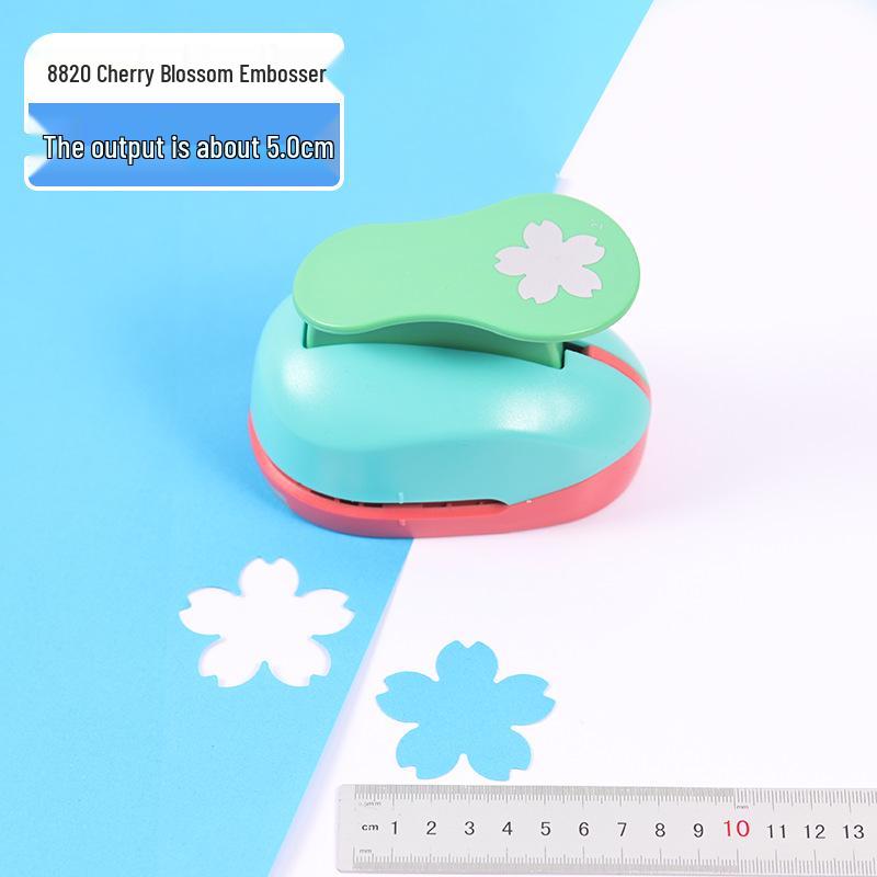 Children's DIY Embossing Machine: Easy Large Flower Punch for Kindergarten Craft and Paper-Cutting Projects