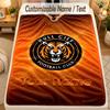 Flannel BlanketHull City Custom Name Text Personalized Soft Warm Throw Blanket Home Decor Gift