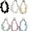 Korean Style Versatile Mesh Phone Lanyard with Elegant French Design Keychain