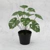 Faux Potted Plant Realistic Artificial Green Plant Long-lasting Potted Monstera Plant