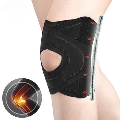 1 pz. Maniche a compressione per ginocchio con stabilizzatori laterali Supporto per ginocchio