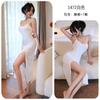 Sex underwear sexy split suspender dress women's summer new waist thin hip skirt medium and long