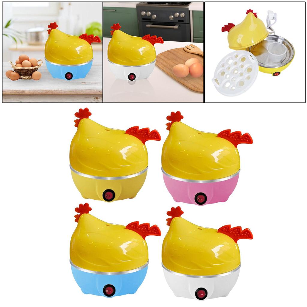 Chicken Shaped Electric Egg Cooker with Auto Shut Off Mini Egg Boiler for Easy Cooking In Kitchen