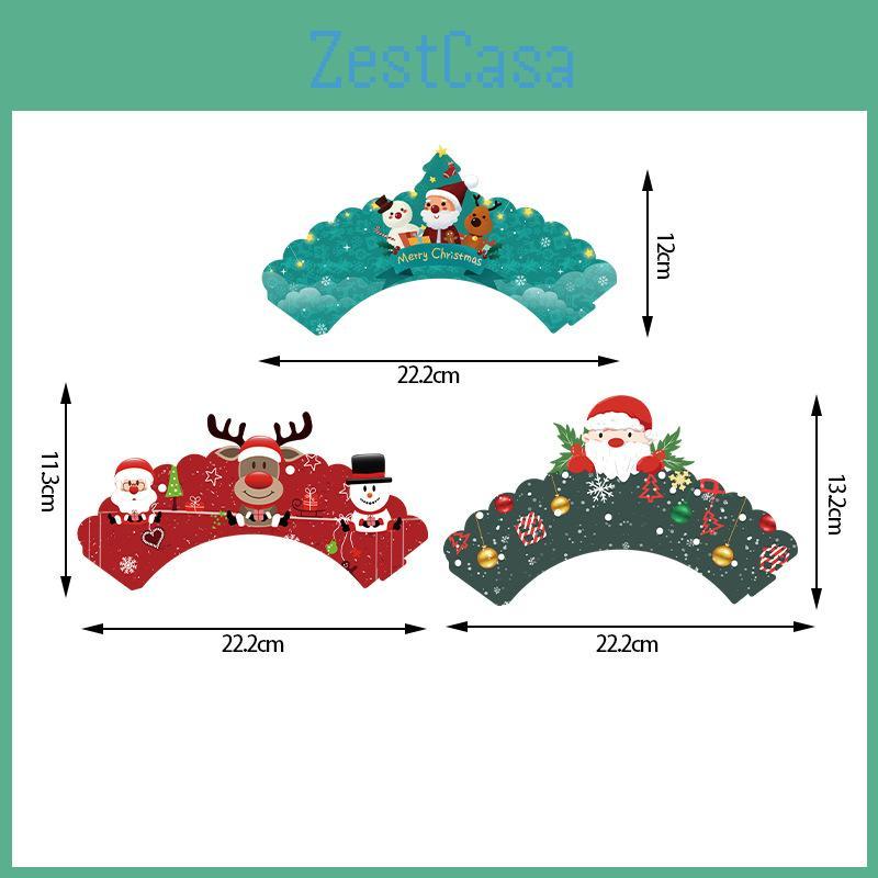 Kuchen Weihnachtsdekoration Papierfähnchen Karten Für Festliche Party Requisite Feier