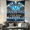 Custom Om Wall Hanging Printed Fabric Blanket Decorative Tapestries for Bedroom Living Room Home Decor