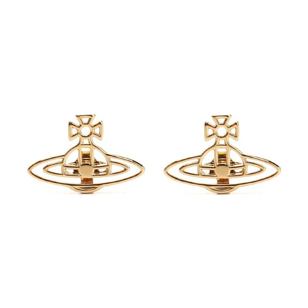 Vivienne Westwood Elegant Planet Shaped Brass Earrings Women earrings 62010208R001CNR001 Box