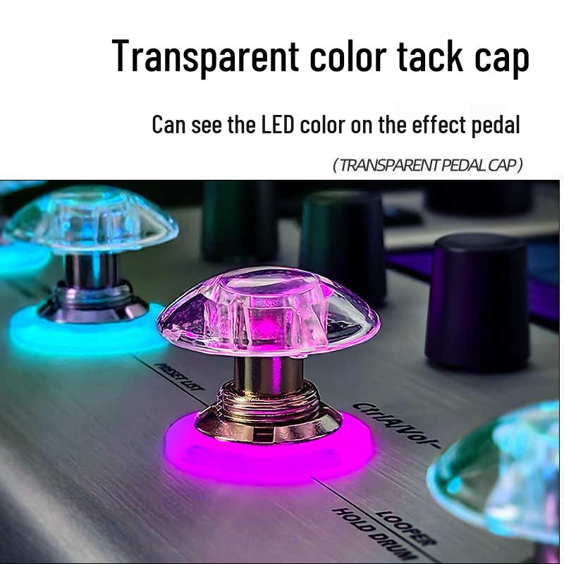 Multi-color Guitar Effects Pedal Foot Cap - Electric Guitar Accessory