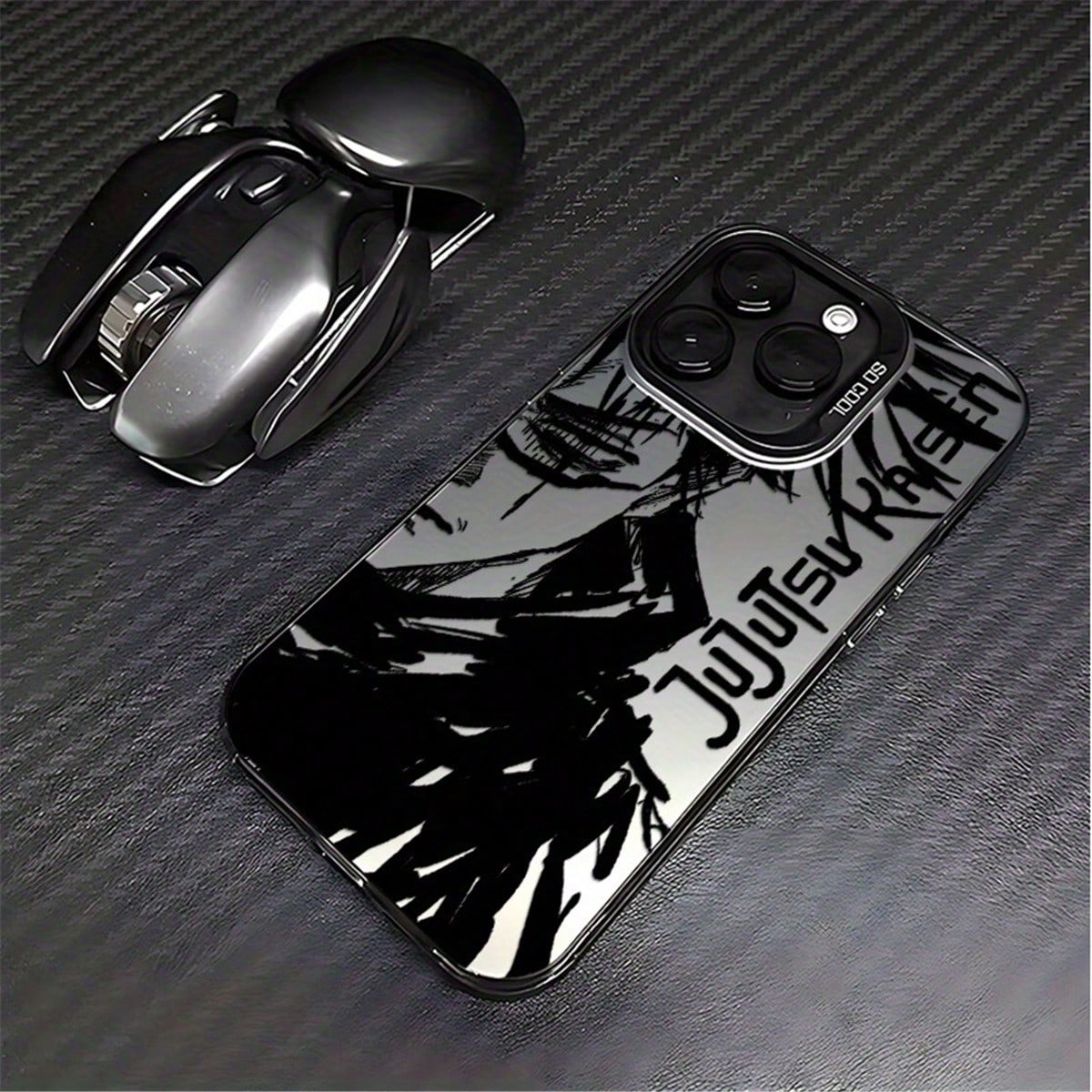 

Чехол для телефона Jujutsu Kaisen Годжо Сатору Черное Зеркало из ТПУ для IPhone 15 Pro Max и Samsung Galaxy S24 Ultra, Ударопрочный Чехол GALAXYS24 чёрный
