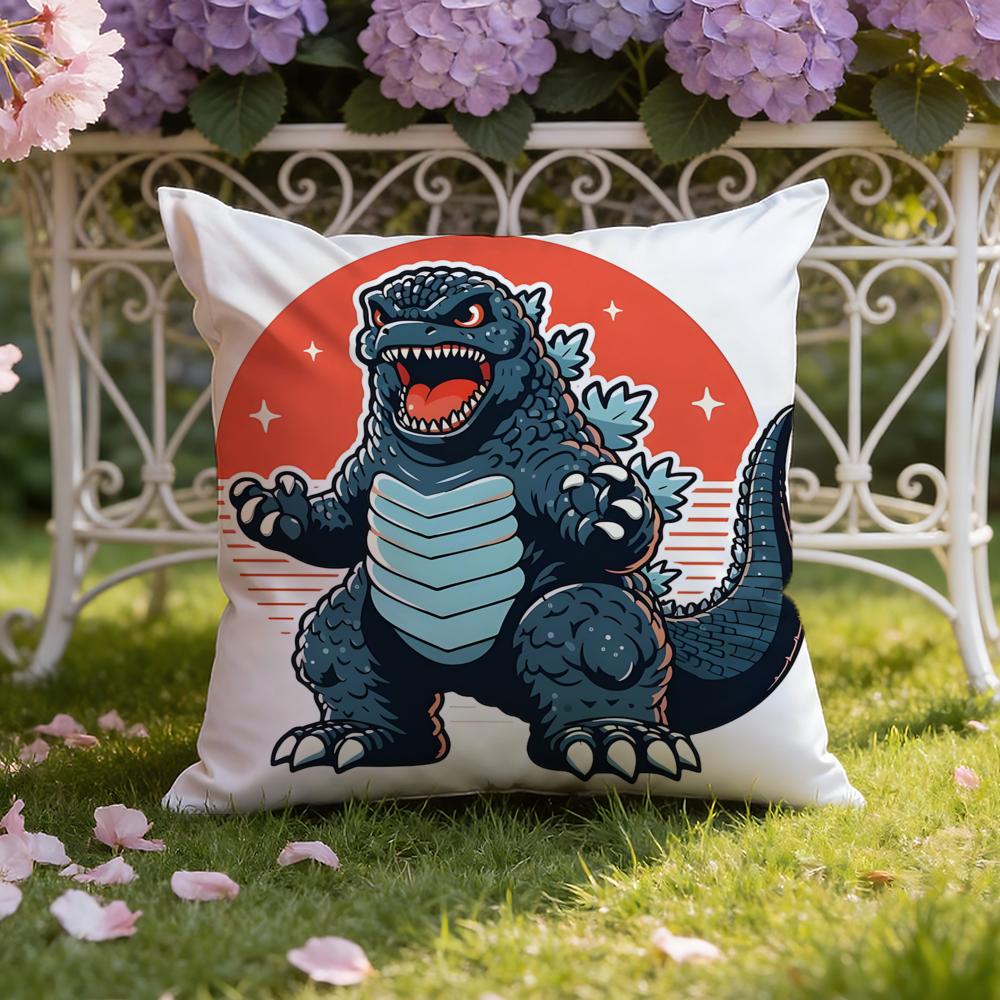 Anime G-GojiraS Cushion Cover Home & Car Dual-Scene Pillow Cover: Reversible for Premium Comfort