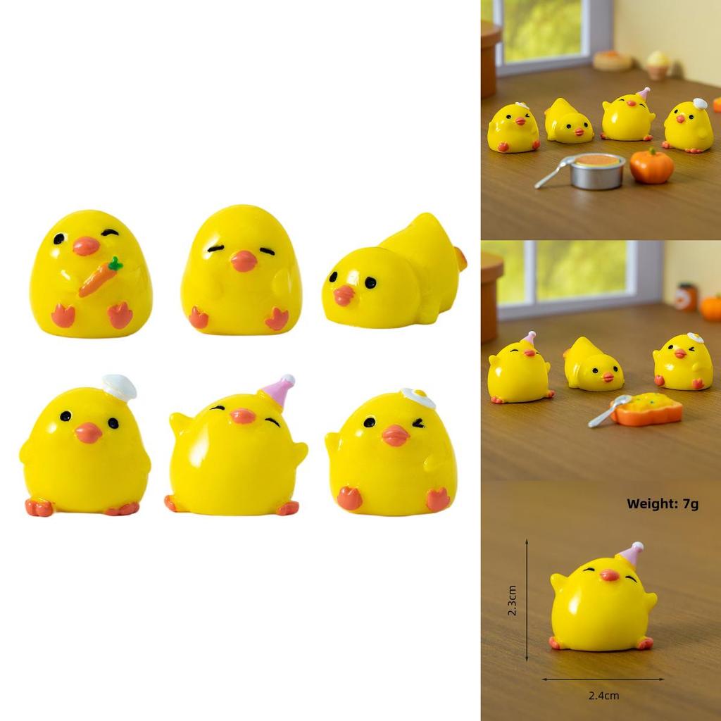 Resin Craft Duck Figurine Creative Desk Ornament With Unique Design For Living Room Decor