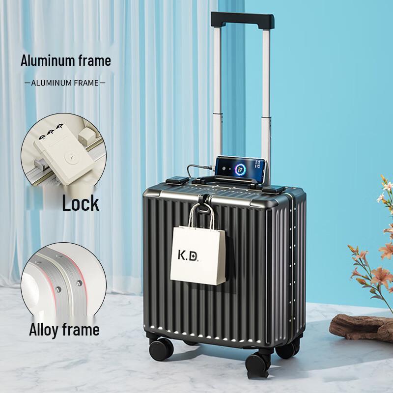 Li Shen Carry-on Spinner Suitcase with Aluminum Frame