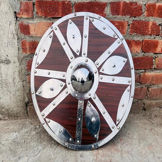 60.96 Cm Medieval Wooden Handmade Round Cosplay Shield Viking Shield Wall Art Best Gift