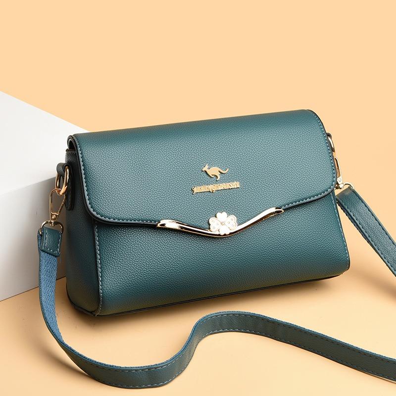 Lady Flip-top Anti-theft Shoulder Bag, Casual Cross-body Bag, Soft Leather Handbag