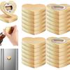 1/5/20PCS Beer Bottle Opener Heart Shaped Bamboo Magnetic Opener Portable Fridge Magnet Beer Opener Bar Wedding Home Party Tools
