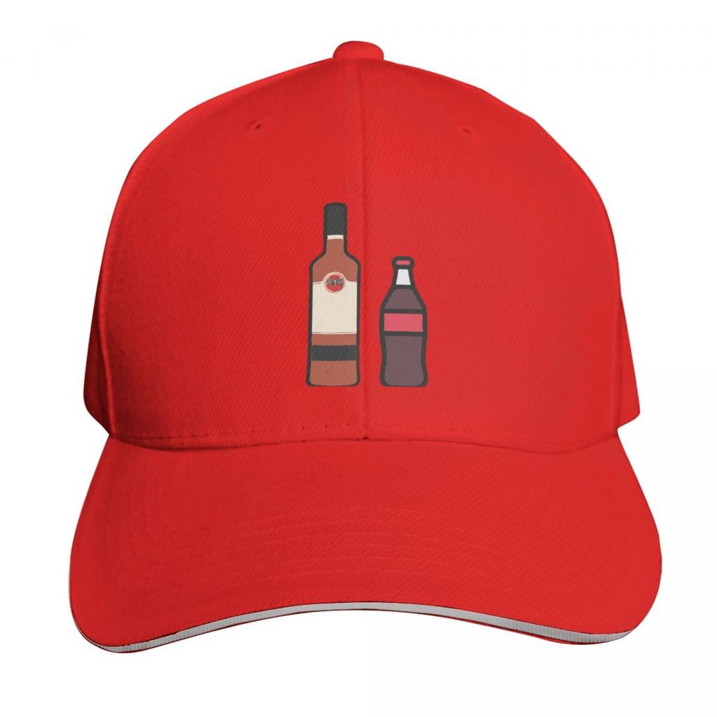 Rum and Coke Baseball Cap Bobble Hat Golf Hat Snap Back Hat Christmas Womens Hats Unisexs