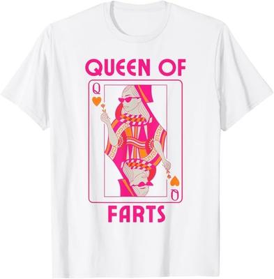 Königin der Fürze Lustige Spielkarte Humor für Erwachsene Squad T-Shirt