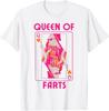 Queen of Farts Funny Playing Card Humor for Adults Squad T-Shirt
